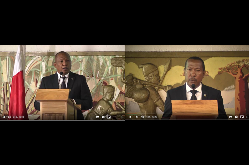 Allocution de M. le Premier Ministre NTSAY Chistian et M. le Directeur Général du CDBF à l’occasion de la « Journée de lancement officiel des activités du Conseil de Discipline Budgétaire et Financière » à l’Hotel Carlton Madagascar, le 03 octobre 2018.